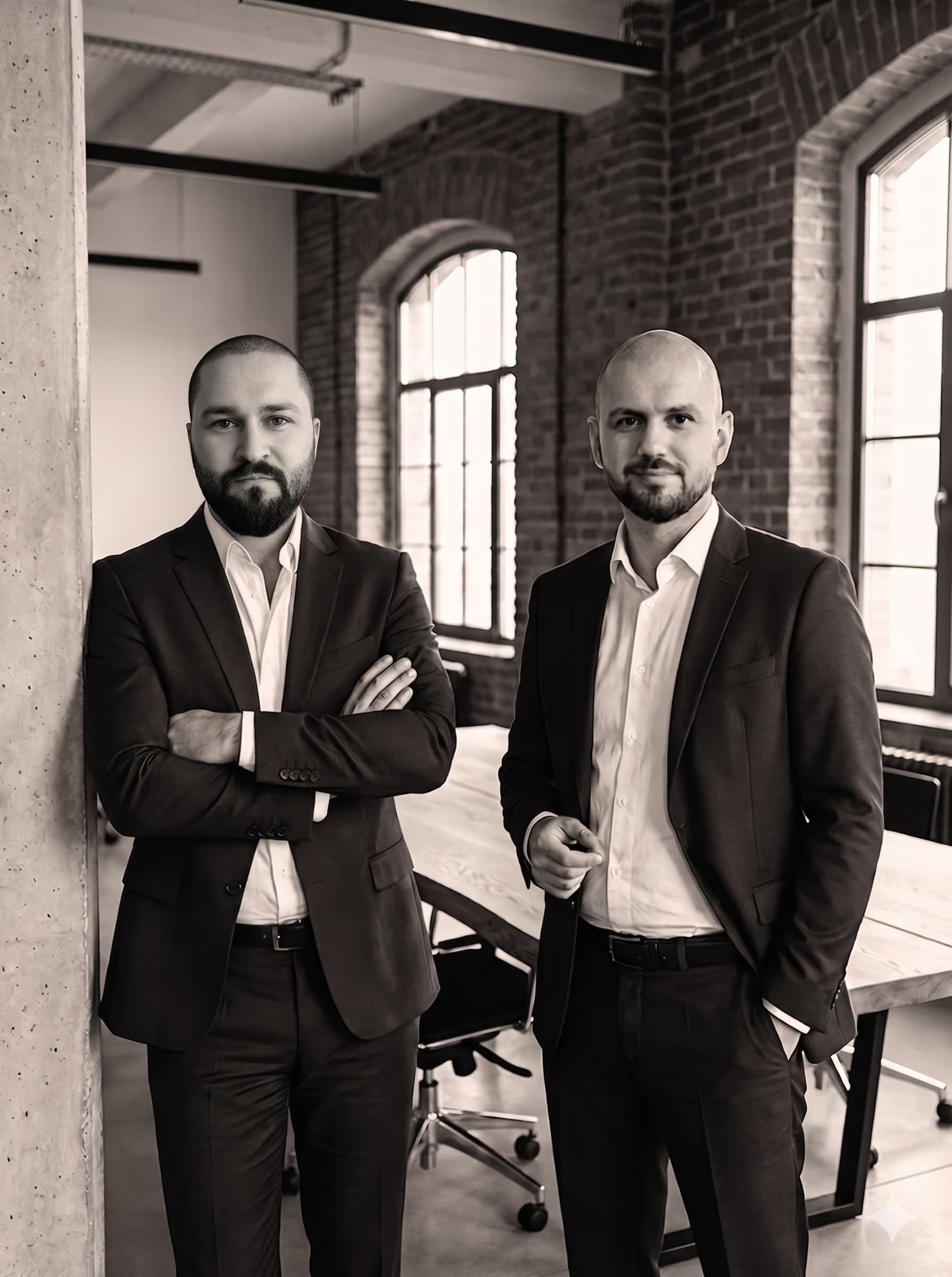 Emre Nasuhoglu links und Alexander Wagenleitner rechts, die Gründer von embedflow
